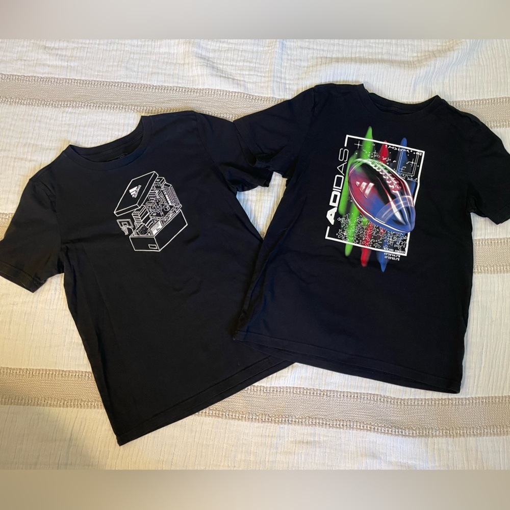 Adidas Kids' Short Sleeve Tees (2 pack) + Under Armour Tee.